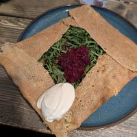 St Laurent vegan gallette at Crêperiet in Lund
