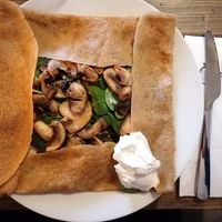 Vegan alternative. The flavours are quite bland. at Crêperiet in Lund