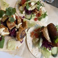 Their vegan tacos 🌮   at Pikku X in Pori