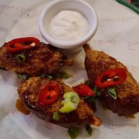 Vegan BBQ Wingz at Frankie & Benny's in Livingston