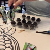 Truffle making   at Malta Chocolate Factory in Bugibba