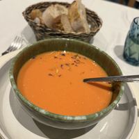 Water melon gazpacho  at Curcuma in Vigo