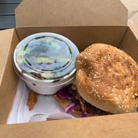 Burger  at Dharma Southern Kitchen in Tampa