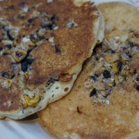Corn pancakes were surprisingly a fav! at Dharma Southern Kitchen in Tampa