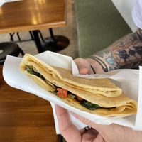 Mushroom cheese crepe   at Cafe Halcyon in Chatan