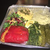 Off the menu vegan lunch pack   at Philhellene in Moonee Ponds