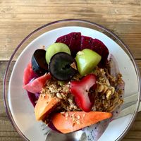Acai bowl at Parlor Neppu Asia in Naha