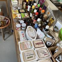 Products sold in the organic store   at Parlor Neppu Asia in Naha