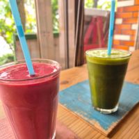 red berry (?) & okinawa herb green at Parlor Neppu Asia in Naha