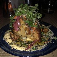 The Roasted Cauliflower was delicious! at Snack Boys Snack Bar in Milwaukee