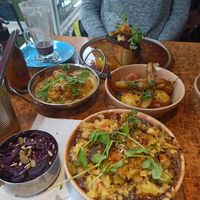 Pie and roast with the trimmings  at Rooted in Bath