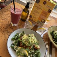 Smoothie and Vegan Caesar Salad    at Rooted in Bath