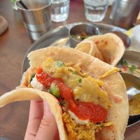 Indian breakfast at Rooted in Bath