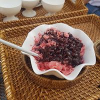 Fresh strawberry bingsu  at Palm Tree in Busan