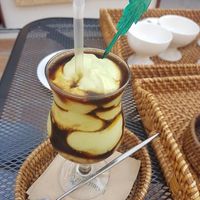 Avocado cofee (sugar free) at Palm Tree in Busan