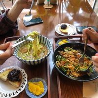 Zucchini noodle ramen at Palm Tree in Busan