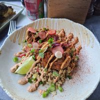 Vegan crispy chicken at Marley's in Folkestone