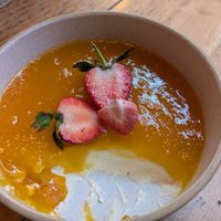 Passion fruit panna cotta at Marley's in Folkestone