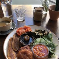 Vegan fry up! Yum! at Marley's in Folkestone