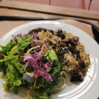 Main course in addition to a soup, sweet almond cake desert and a drink.  at A Praça in Sintra