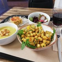 Vegan menu at A Praça in Sintra