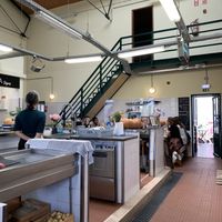 Kitchen with some seating  at A Praça in Sintra