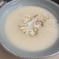 Cauliflower soup  at A Praça in Sintra
