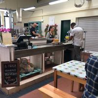 Relaxed setting in the old market.  at A Praça in Sintra