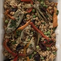 Vegan paella  at Elia's Kitchen in Mauldin