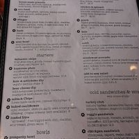 Menu page 2 at The Wolf Cafe in Ballwin