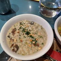 Mushroom Cashew-cream Risotto  at Natural Oasis Cafe in Rochester