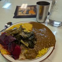 A flavorless plate of slop. at Natural Oasis Cafe in Rochester