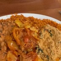 Vegetarian platter at Mary's African Cuisine in Halifax
