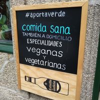 Cartel at A Porta Verde in Santiago De Compostela