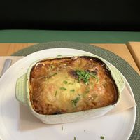 Vegan lasagna  at A Porta Verde in Santiago De Compostela