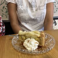 Vegan apple pie  at A Porta Verde in Santiago De Compostela
