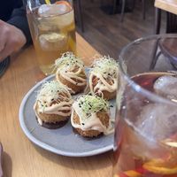 Croquetas patata y kimchi  at A Porta Verde in Santiago De Compostela
