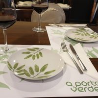 Table settings at A Porta Verde in Santiago De Compostela