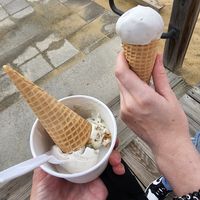 Keylime pie and caramel latte at KOKOS Ice Cream (West Nash) in Nashville