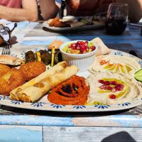Mezze plate at Damas in Zurich
