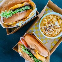 Impossible burgers at Honeybee Burger in Los Angeles