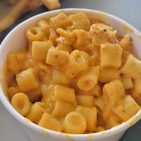 Mac & Cheese! at Honeybee Burger in Los Angeles