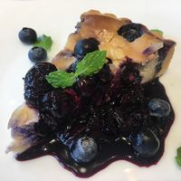 Blueberry tofu cheesecake at Mr Farmer in Sodegaura