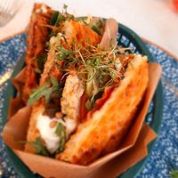 Vegan wraffle at Älskade Traditioner in Stockholm