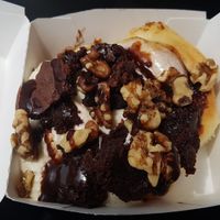 Brownie sundae at Cinnaholic - Blue Diamond in Las Vegas