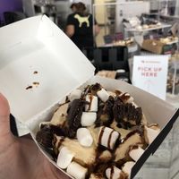 Fluffer Nutter!! A peanut butter/chocolate lovers dream!  at Cinnaholic in Pearland