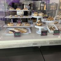 Display cinnamon rolls at Cinnaholic in Pearland