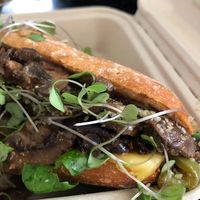 Philly Cheese Steak Baguette at Bistro Vie in Ancaster