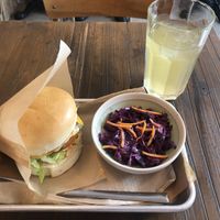 The “cheese” burger at Mōpa in Paris