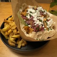 Donor and fries  at Mōpa in Paris